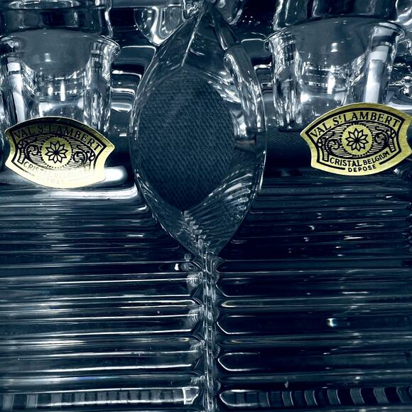 Val St Lambert Crystal Laslo Metropolis Candlestick Candle Holder Glass Decor - Picture 14 of 15